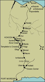 Map of complete Kokoda Track